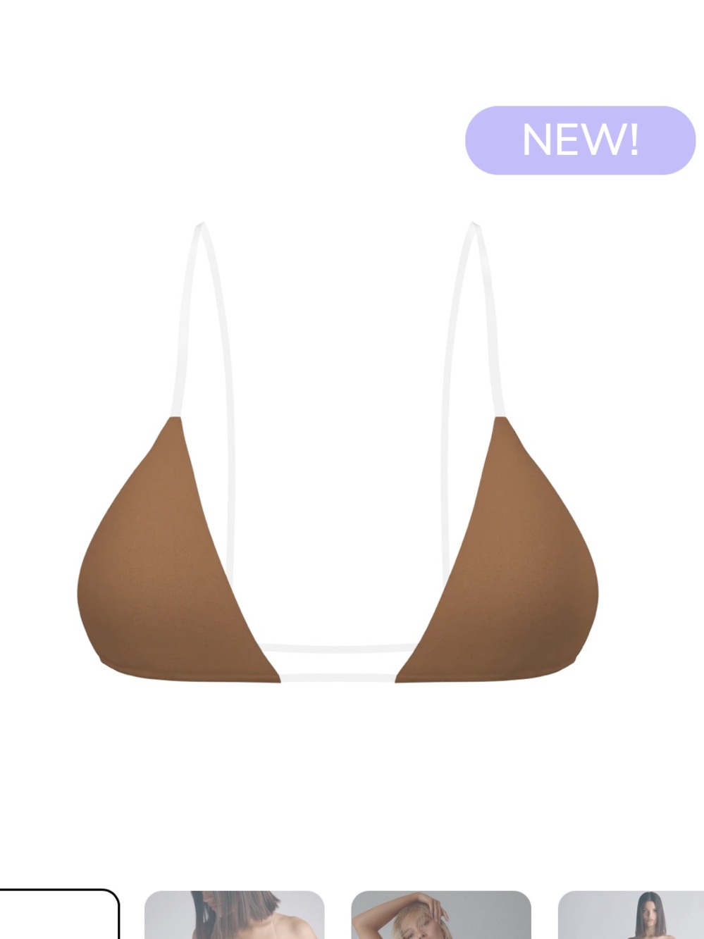 Stringys Invisible Bra - Caramel Clay - S/M